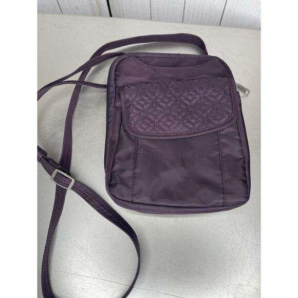 Travelon Purple Crossbody Bag RFID Protection Small Purse Travel Lightweight - Picture 1 of 6
